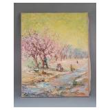 Signed Clifford Silsby oil on canvas painting