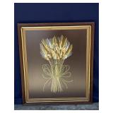Vintage framed embroidery