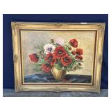 Vintage framed signed oil painting