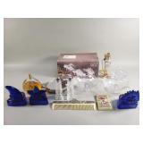Glass candleholders, women