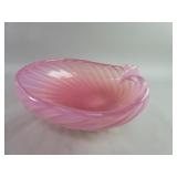 Pink Murano glass center bowl