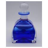 Vintage hand-blown Italian cobalt blue lead