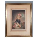 Signed "H.R.H. Princess Sophia" engraved in pure
