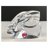 Vintage Orrefors (Sweden) crystal rabbit