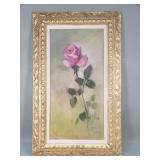 Signed "Pine" Impressionist style floral oil