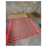 3 hand made Afghans