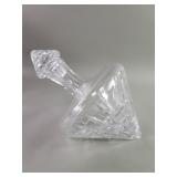 Vintage lay down crystal decanter