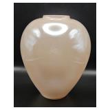 Vintage Silvestri pink iridescent art glass vase