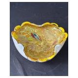 Vintage Murano-style glass ashtray