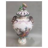 Large antique Meissen porcelain urn