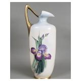 Antique signed porcelain hand painted pitcher