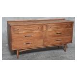 Broyhill Sculptra Mid-century Modern walnut
