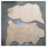 Pair of leather hide,  bundled