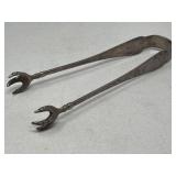 Vintage sterling silver bird claw ice tongs