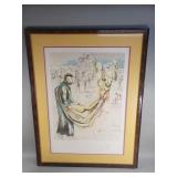 Signed 100/150 Salvador Dali lithograph under