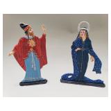 Pair of Karl Heyde "The Magic Flute" cast iron