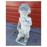 Cement garden statue
