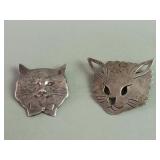 Sterling silver cat