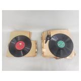 Vintage LP records that play at 78rpm