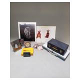 Group of watercolors, photo slides, picture