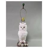 Vintage ceramic owl table lamp