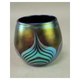 Signed Abelman hand blown studio art glass