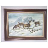 Jack Lehman oil painting on canvas