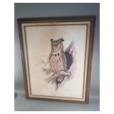 Signed Clark Bronson print under glass with C.O.A
