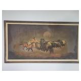 Signed Henry Michel impasto oil on canvas