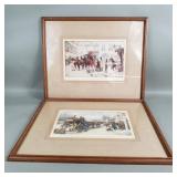 Pair of vintage A. Ludovici prints