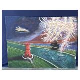 Helga Schweininger signed oil painting