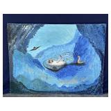 Helga Schweininger signed oil painting