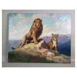 Signed Robert Atkinson Fox oil on canvas painting