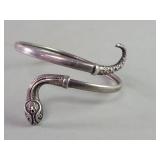 Sterling silver snake bracelet