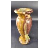 Vintage multi colored marble vase