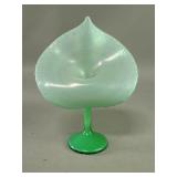 Jack in the Pulpit iridescent art glass vase