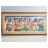 Vintage signed Felix Jean oil on panel painting