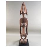 Vintage African carved wood fertility figurine