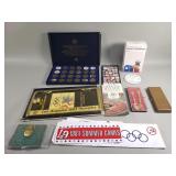 Group of vintage Olympic memorabilia