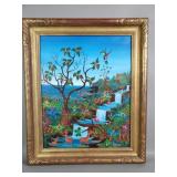 Nicolas Bertrand signed oil on canvas painting