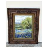 Framed signed oil painting