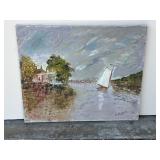 Signed oil painting on canvas