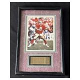 Framed Steve Young signed photo