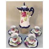 Nippon handpainted 10 piece chocolate set