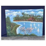 Helga Schweininger signed oil painting