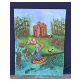 Helga Schweininger signed oil painting