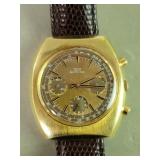 Vintage Glycine wind-up chronometer wristwatch.