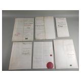 6 antique historical 1800