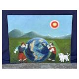 Helga Schweininger signed oil painting