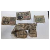 3 Fractional Currency Notes, A Confederate